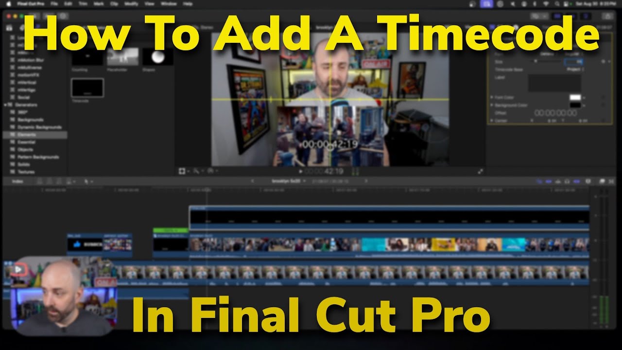 How To Add A FREE Timecode In Final Cut Pro - Countdown Timer