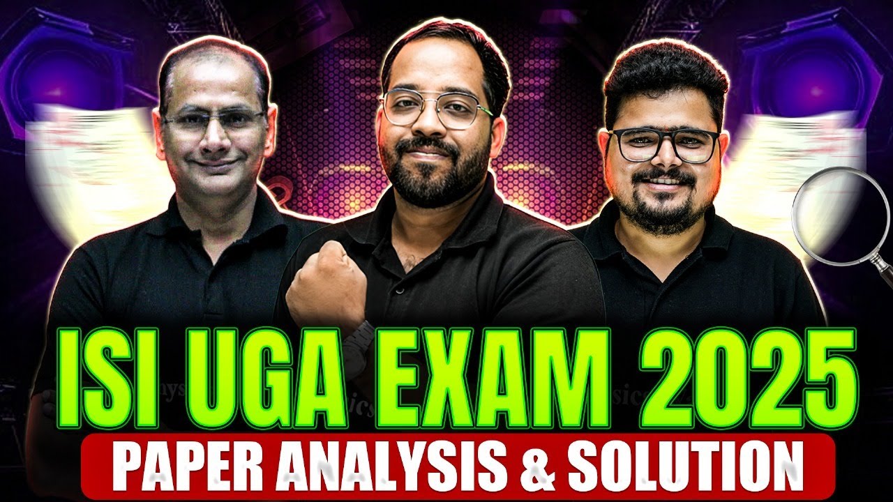 ISI 2025: Complete Paper Solution || 🧐🔍 full breakdown & insights