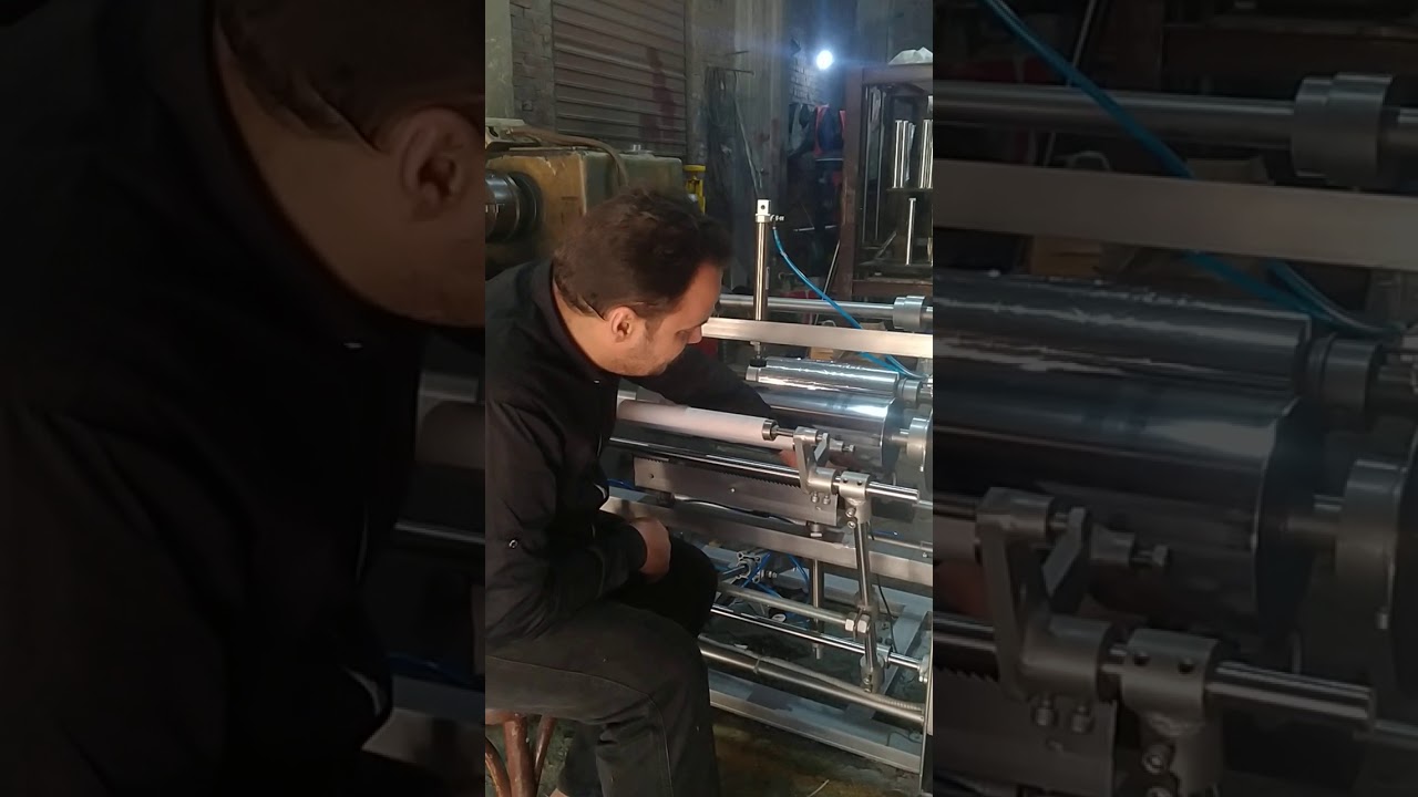 وصف لأجزاء ماكينة لف ورق الفويل والاسترتش م احمد شعير 01002642096