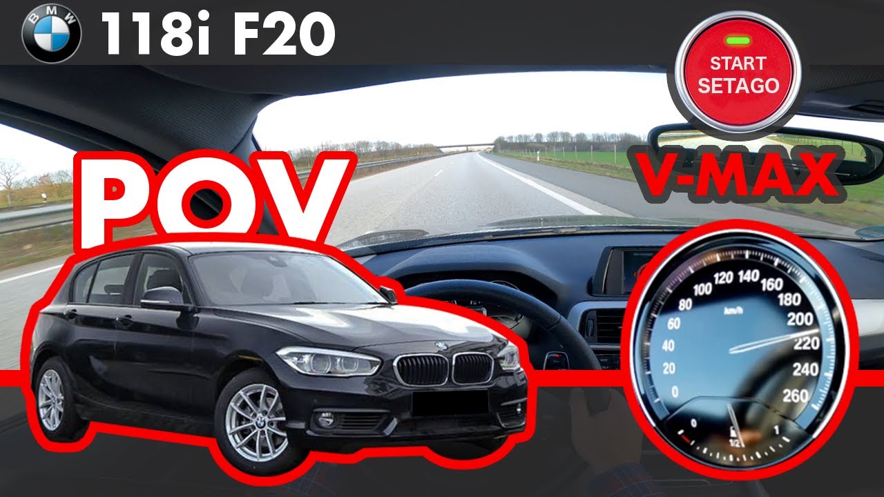 BMW 118i F20 POV Autobahn V-Max | Top Speed |  NoSpeedLimit
