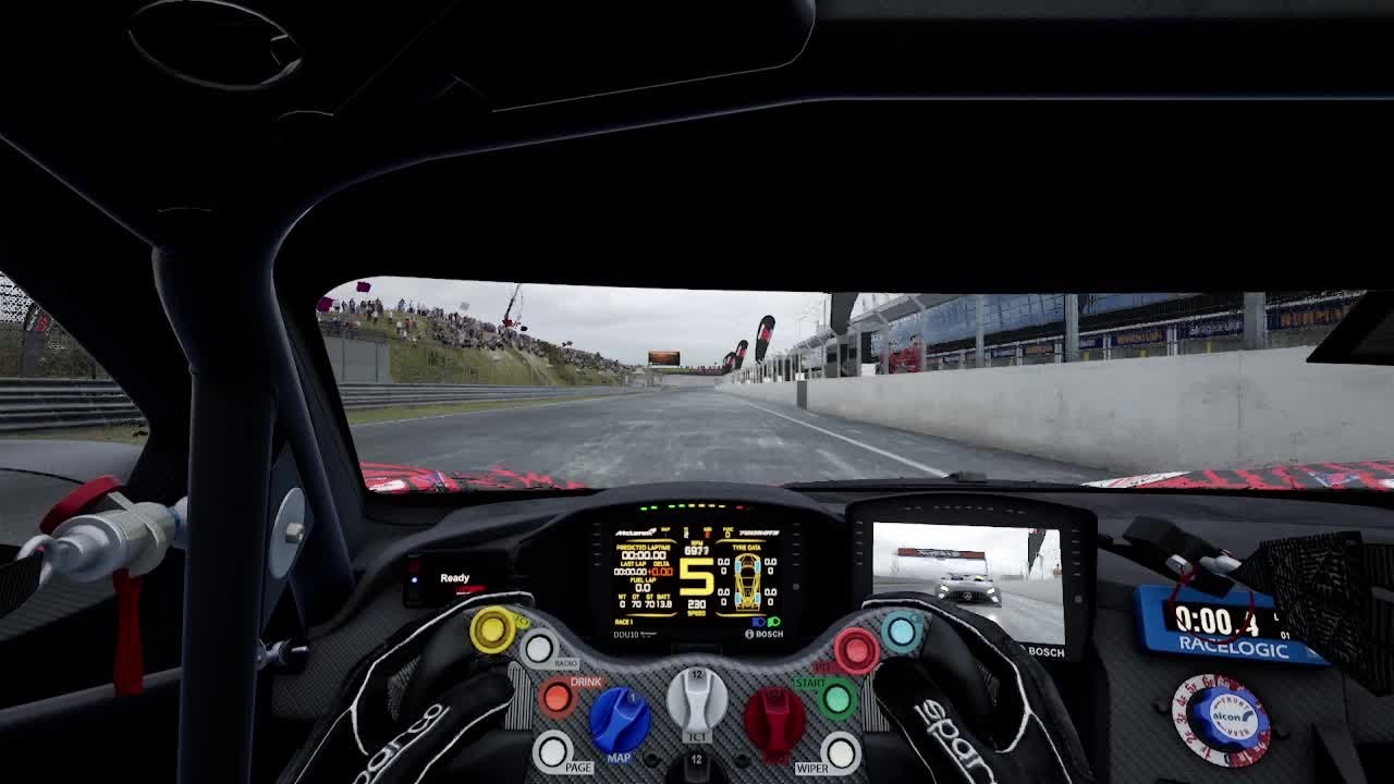 ACC Zandvoort McLaren 720S GT3 Evo 2023 (Light Rain) Track Guide (Hotlap + Telemetry)