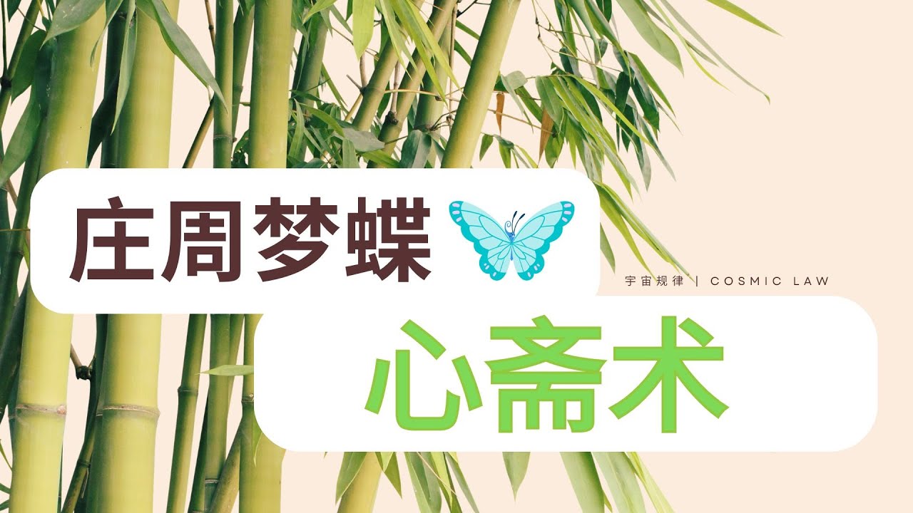 庄周梦蝶 - 心斋术 | 庄子人生哲学 | 庄子智慧 #庄周