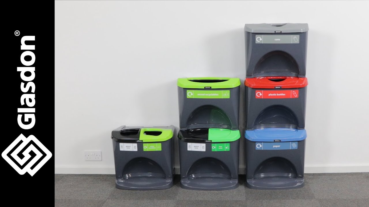 Glasdon International | Demonstration | Nexus® Stack Recycling Bins