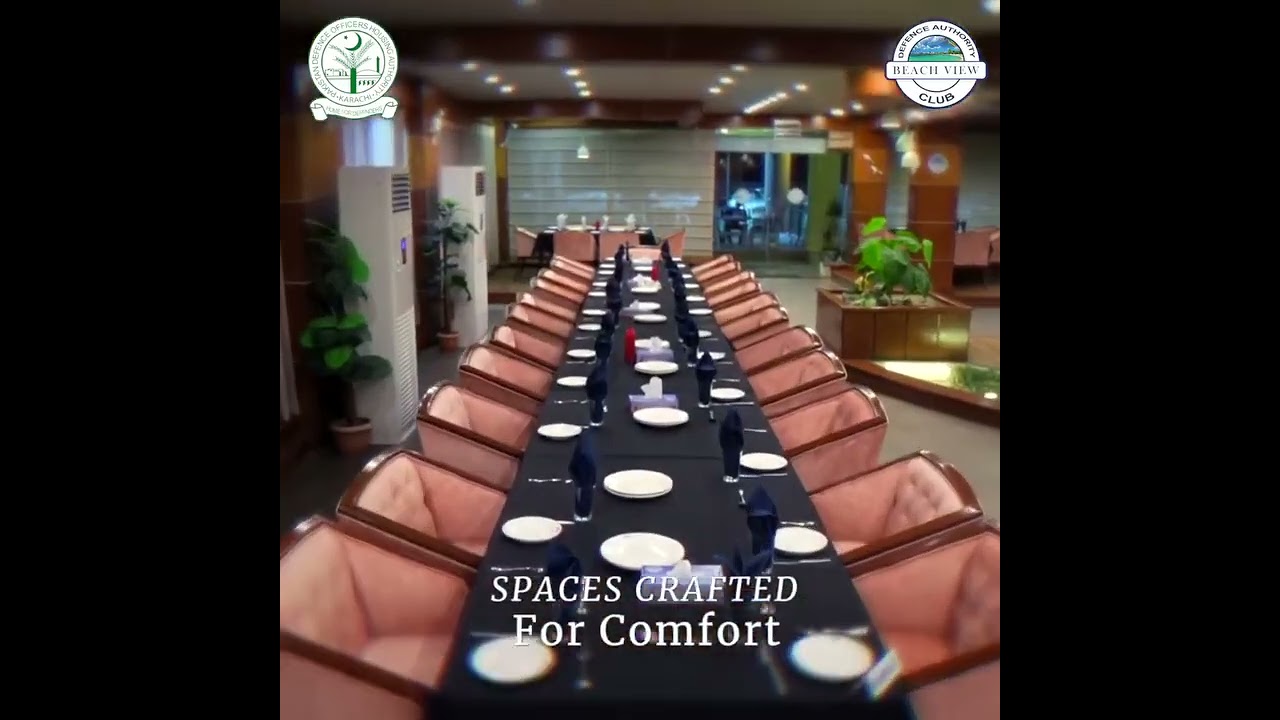 cozy hall at Beach View Club | DHA Karachi