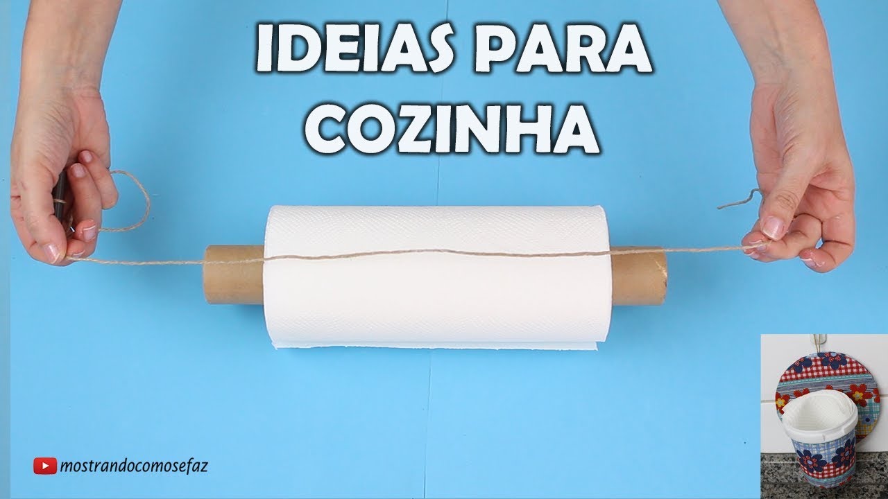 DIY COZINHA - PORTA PAPEL TOALHA DE COZINHA E PORTA GUARDANAPO - FAÇA VC MESMO DO LIXO AO LUXO