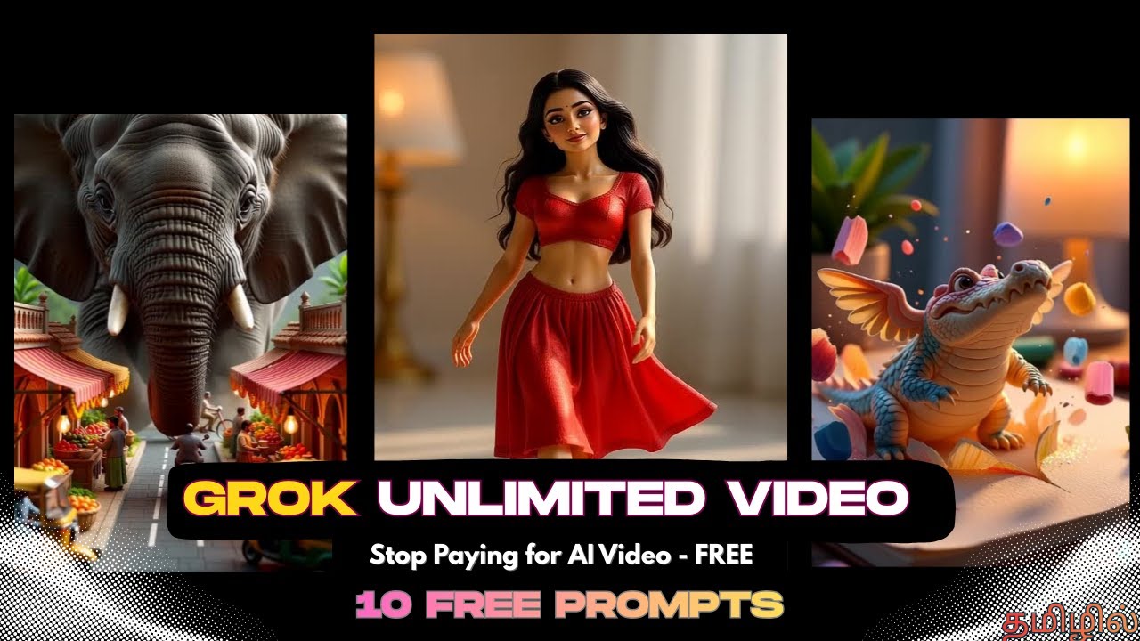 Steal These 10 AI Niches | Trending Shorts Creation (GROK Video Prompts - FREE  - தமிழில்)