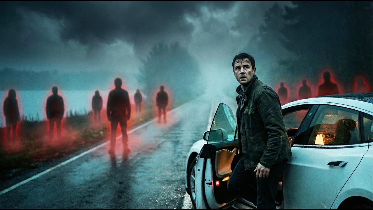 Тесла видит сущности? Заднее стекло само опустилось...