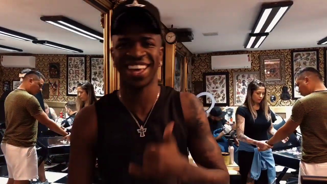Neymar Jr Diesel x Vinicius Junior New Tattoo.
