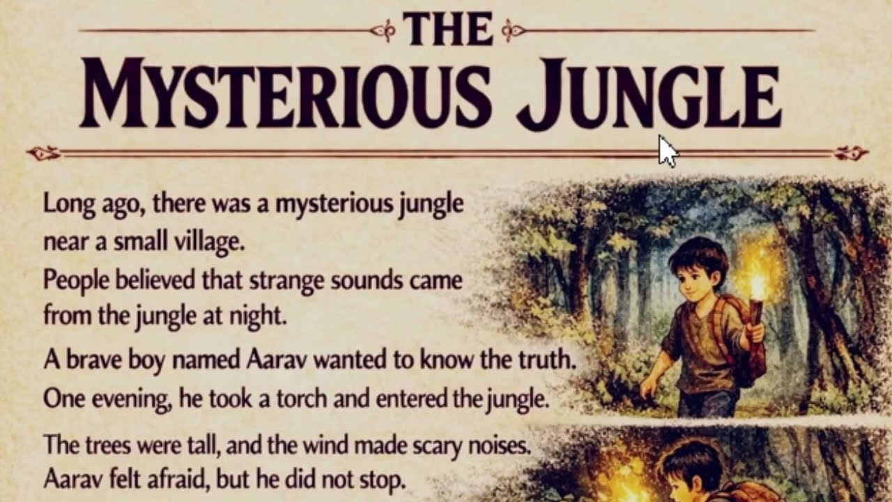 The Mysterious Jungle | How to read English  | English reading practice | English learning ||