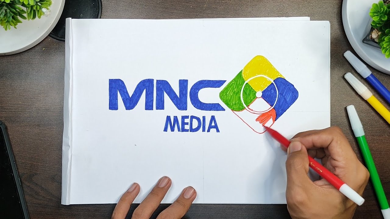 Cara gambar logo MNC MEDIA Tanpa Dipercepat