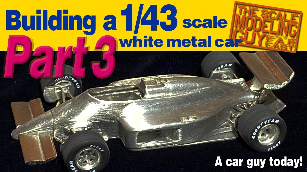 Team Lotus 99T Part 3 on building a 1/43 white metal F1 car kit.