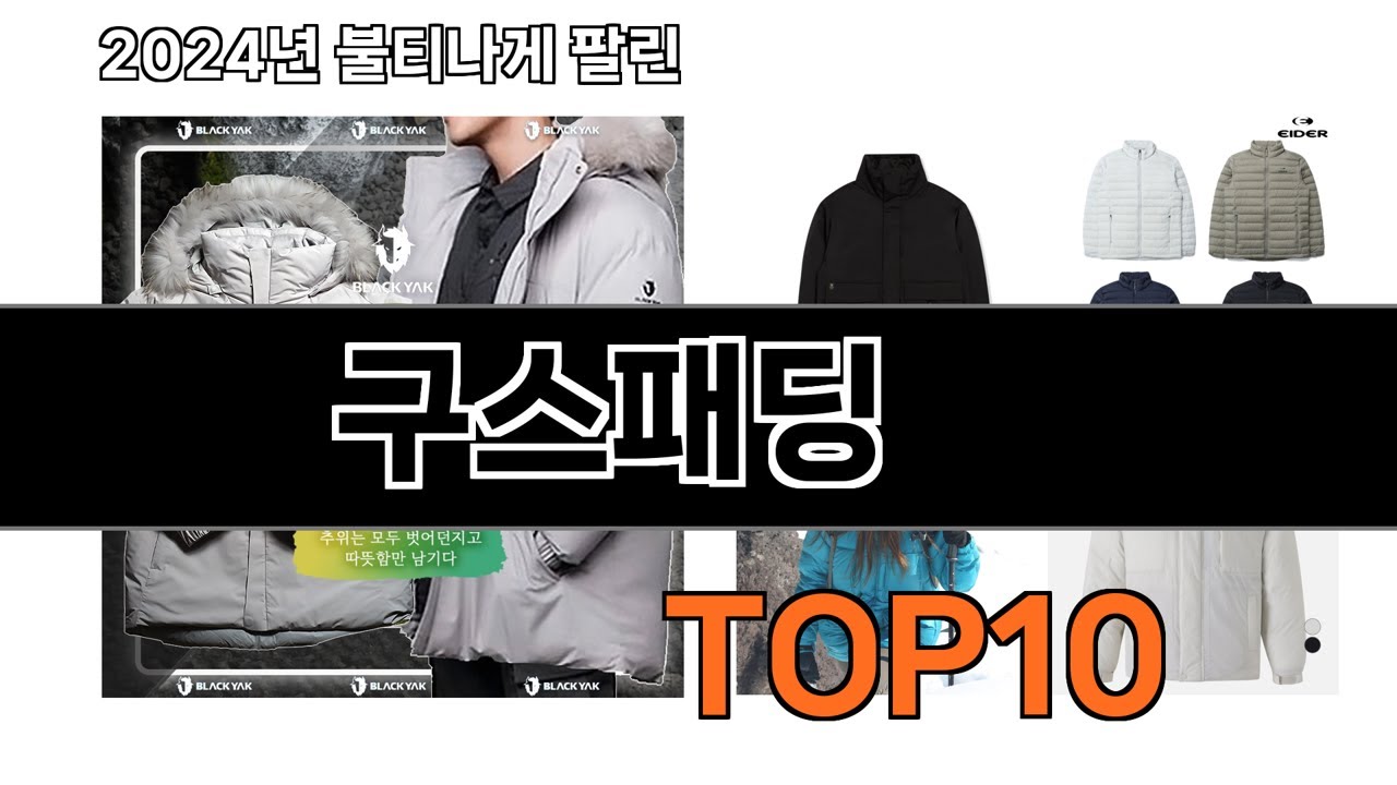 2025 가장 인기 있는 구스패딩 추천 BEST10