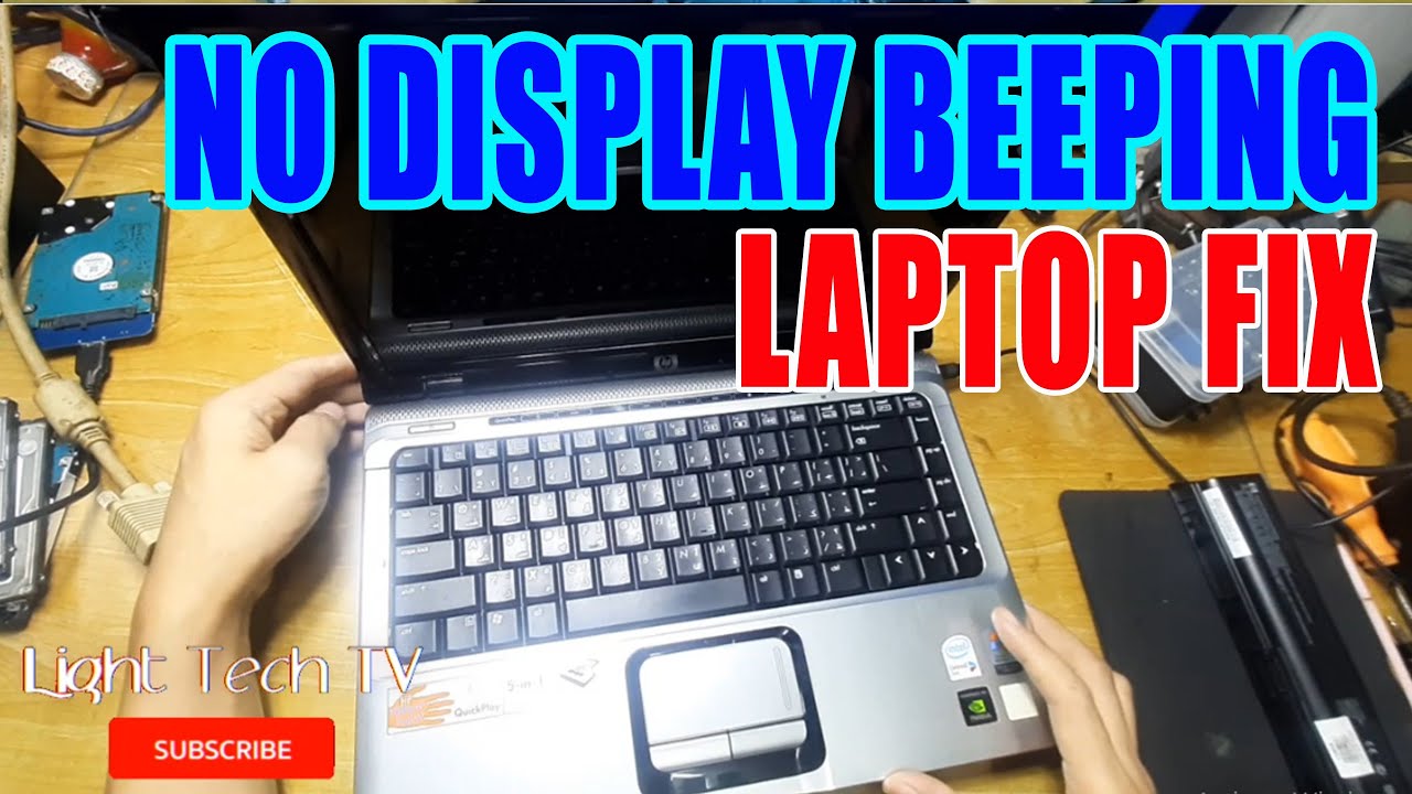 HOW TO FIX LAPTOP NO DISPLAY BEEPING