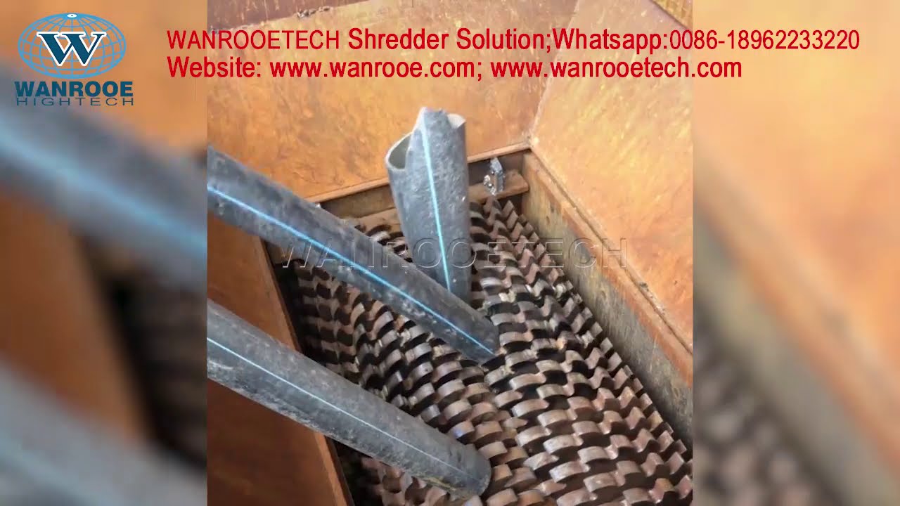Waste Metal Pipe Recycling Machine, Steel Pipe Shredder, Iron Pipe Tube Crusher Machine