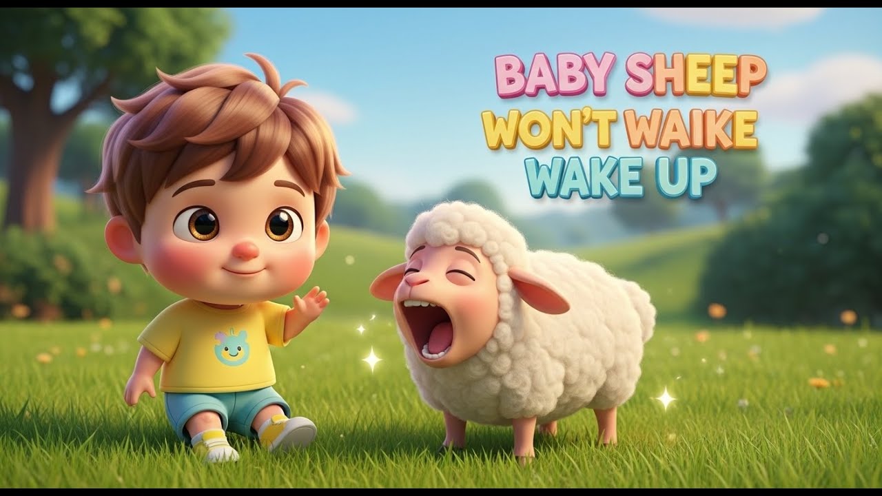 Baby Sheep Won’t Wake Up – Nursery Rhyme, Kids Sleep and Wake-Up Song, and Fun Animal Play