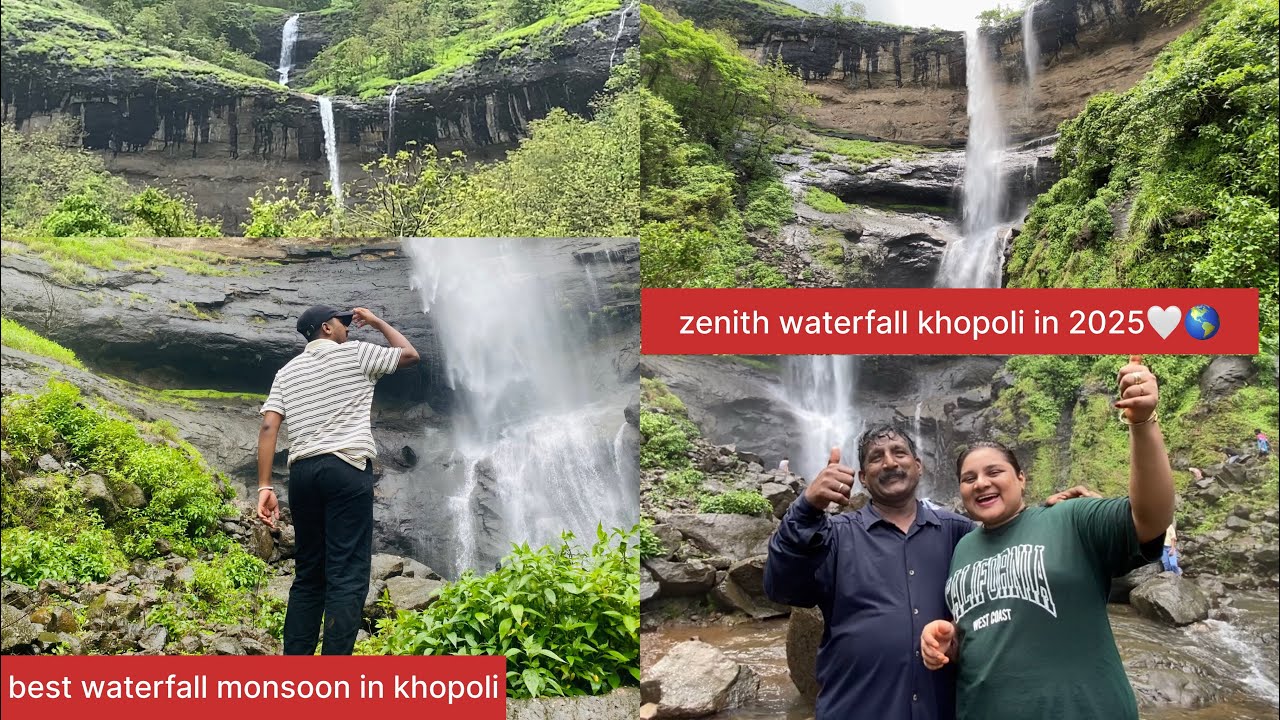 ||zenith waterfall khopoli in 2025🤍🌎||best waterfall monsoon in khopoli || waterfall near Karjat 🥰||