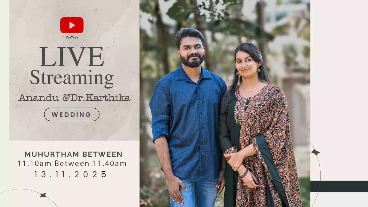 Anandu  + Dr Karthika Wedding