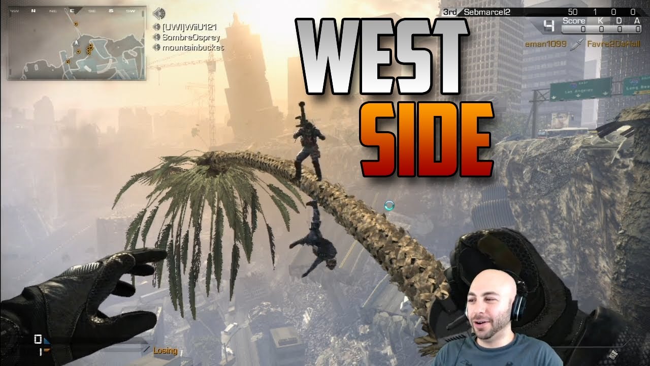 CoD Ghosts - EPIC West Side Knife Battle Mode: Osprey vs Hypno | Swiftor