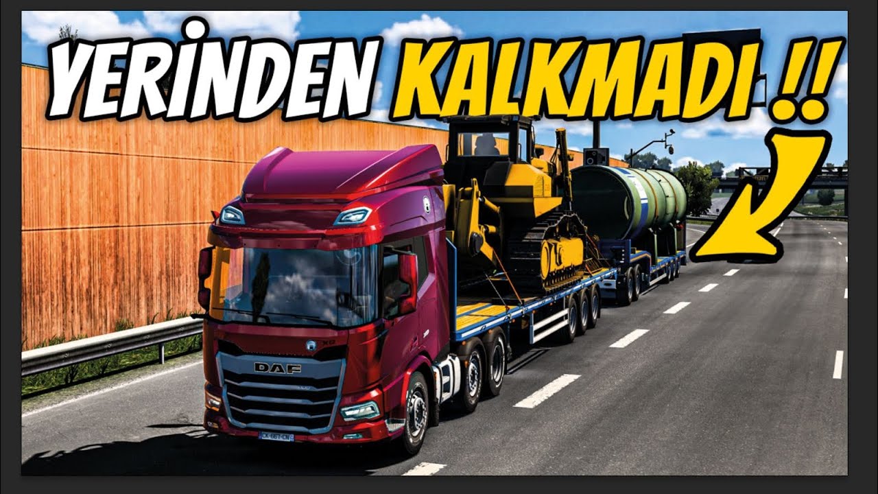 DAF YIRTINIYOR !!! - 40 METRELİK 2 DORSE AĞIR YÜK TAKARSAK NE OLUR ? - TRUCKERSMP ETS 2