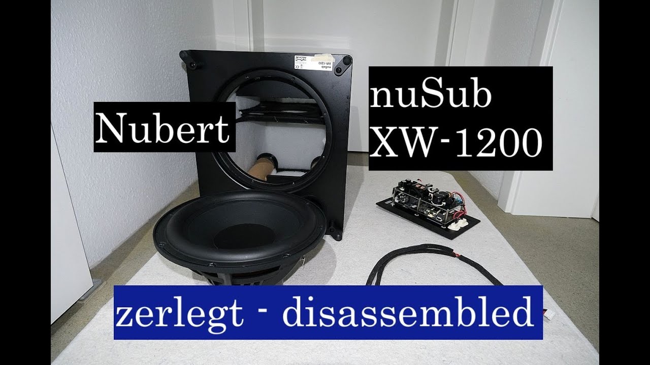Nubert nuSub XW-1200 - zerlegt - disassembled