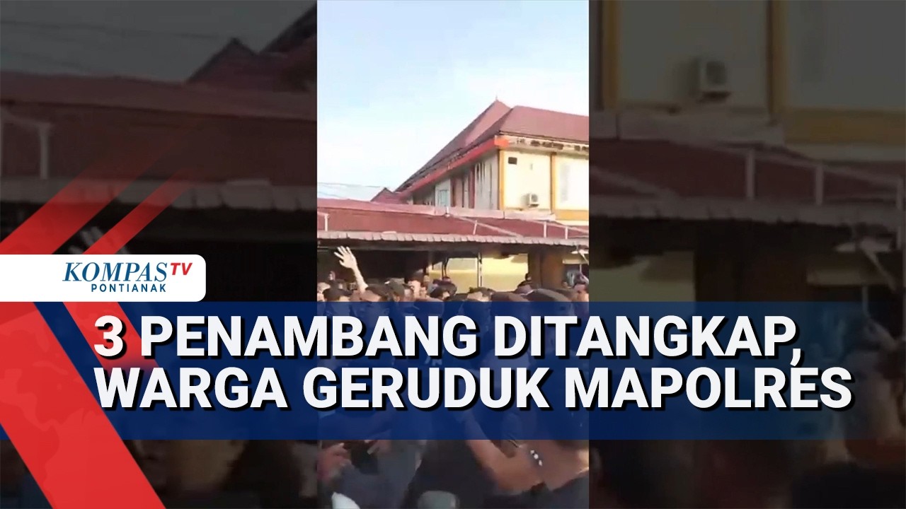 Mapolres Sintang Digeruduk Ratusan Massa, Tuntut 3 Penambang Emas Dibebaskan
