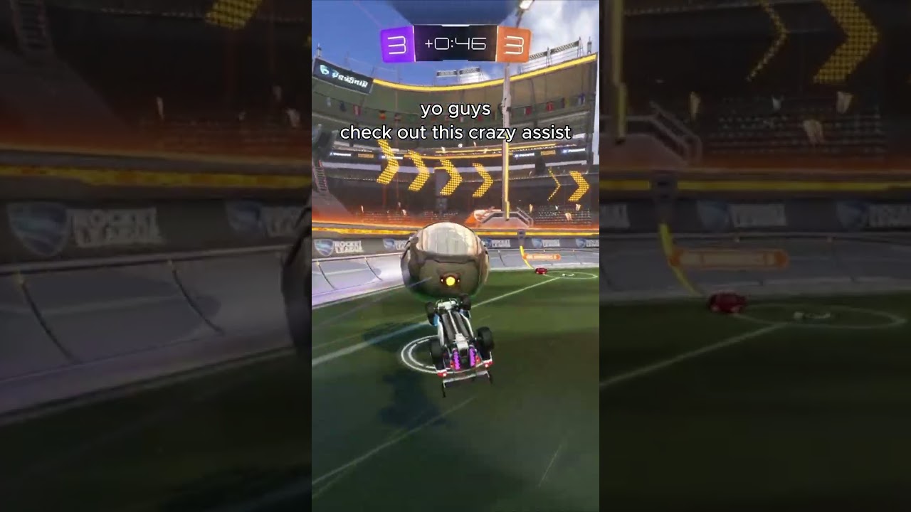 best assist ever?  #rocketleague #rlchamp #rl