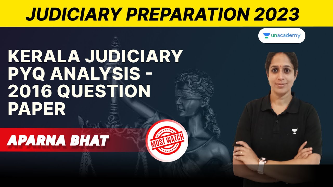 Kerala Judiciary PYQ Analysis(2016) | Kerala judiciary preparation | Aparna Bhat