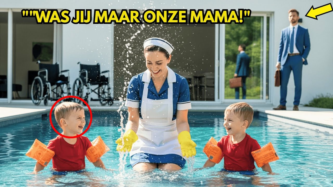Miljonairs tweeling lachte nooit &mdash; wat de huishoudster in het zwembad deed maakte hem sprakeloos