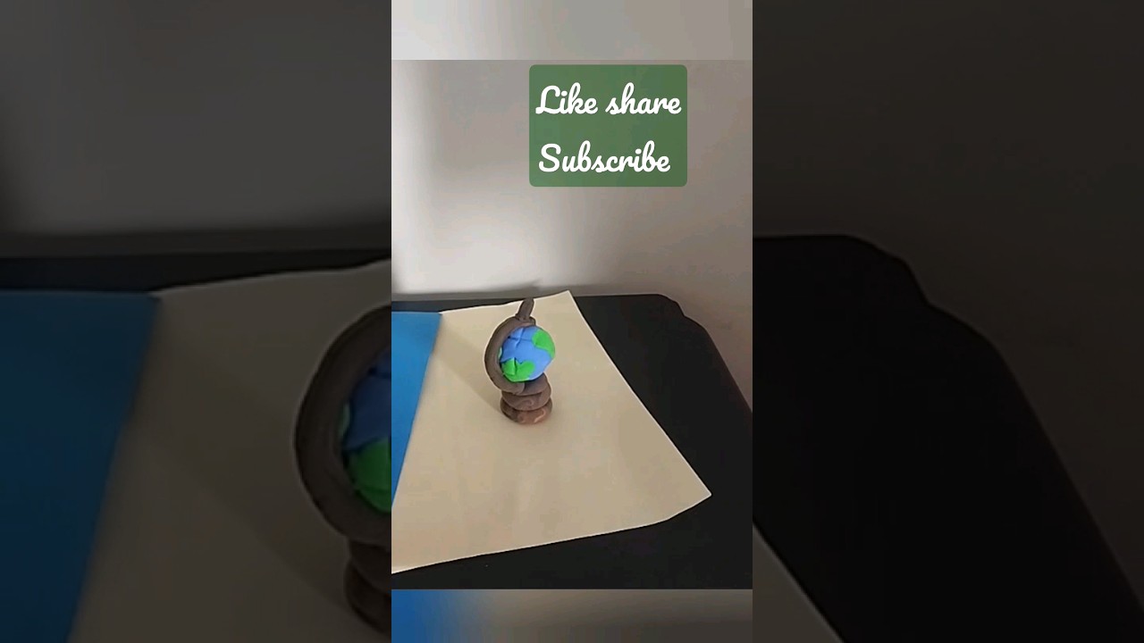 how to make a mini beautiful globe|cute clay globe