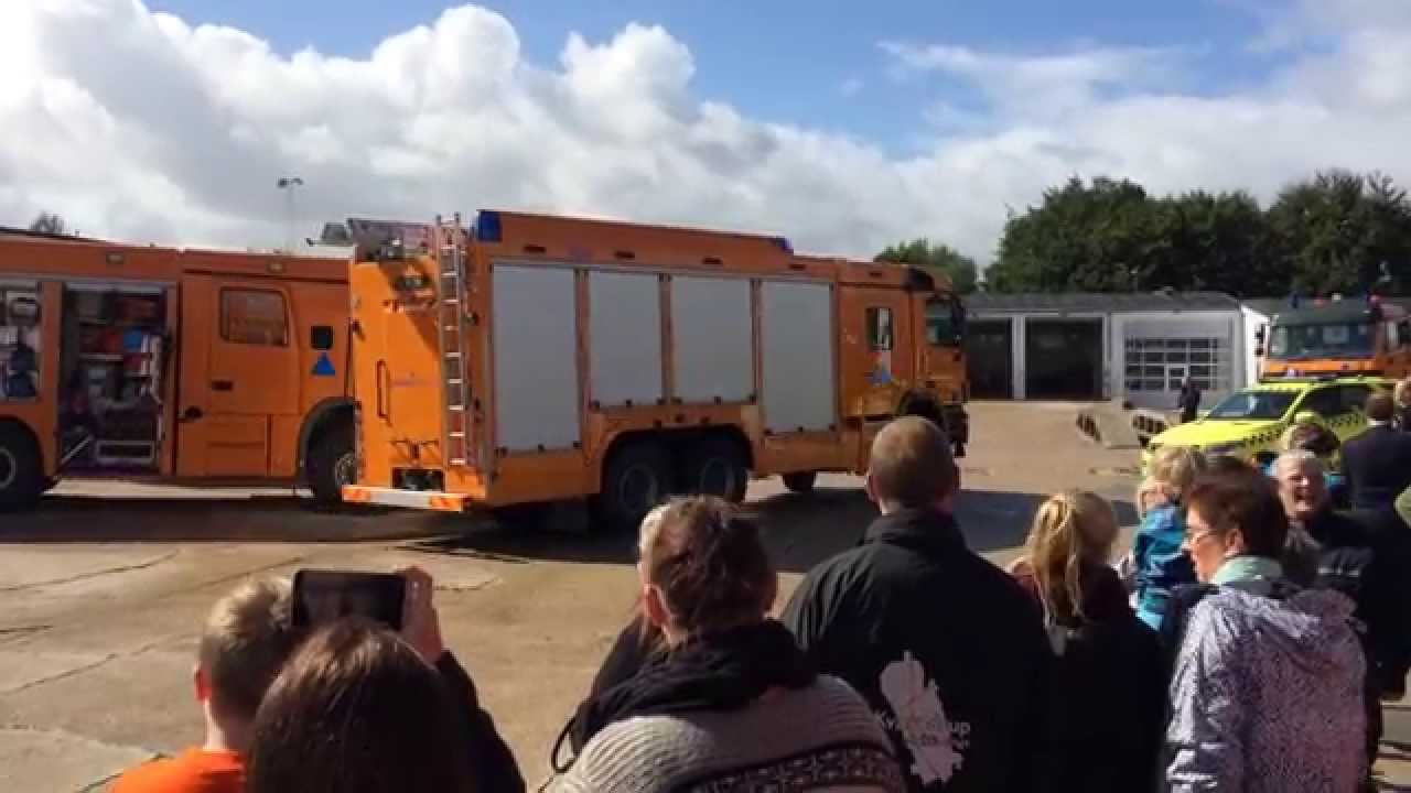 Alarm 112: BRSSJ Åbenhus fire & rescue brandbil i udrykning feuerwehr ausrücken Police Politi