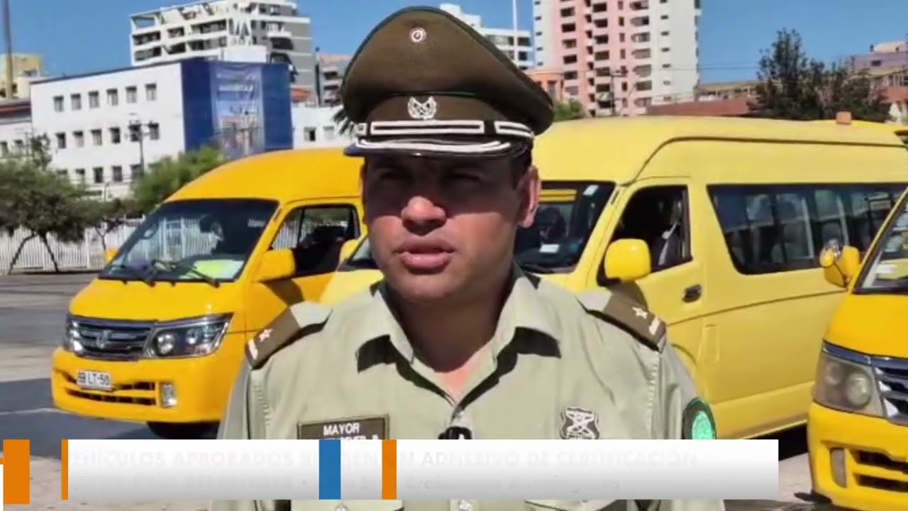 Carabineros y fiscalizadores de la Seremi de Transportes fiscalizan transporte escolar
