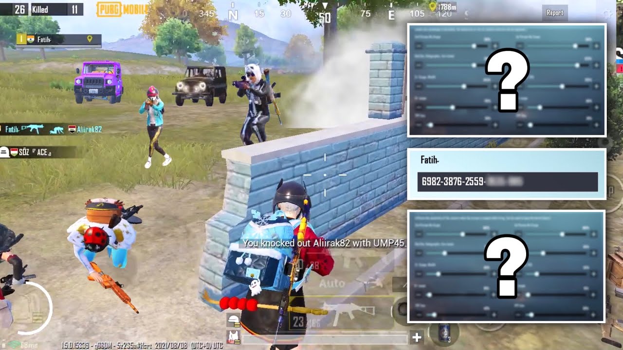 Fatih GAMING’s NEW SENSITIVITY & SETTINGS | 5 FINGER + GYRO | PUBG Mobile/ BGMI