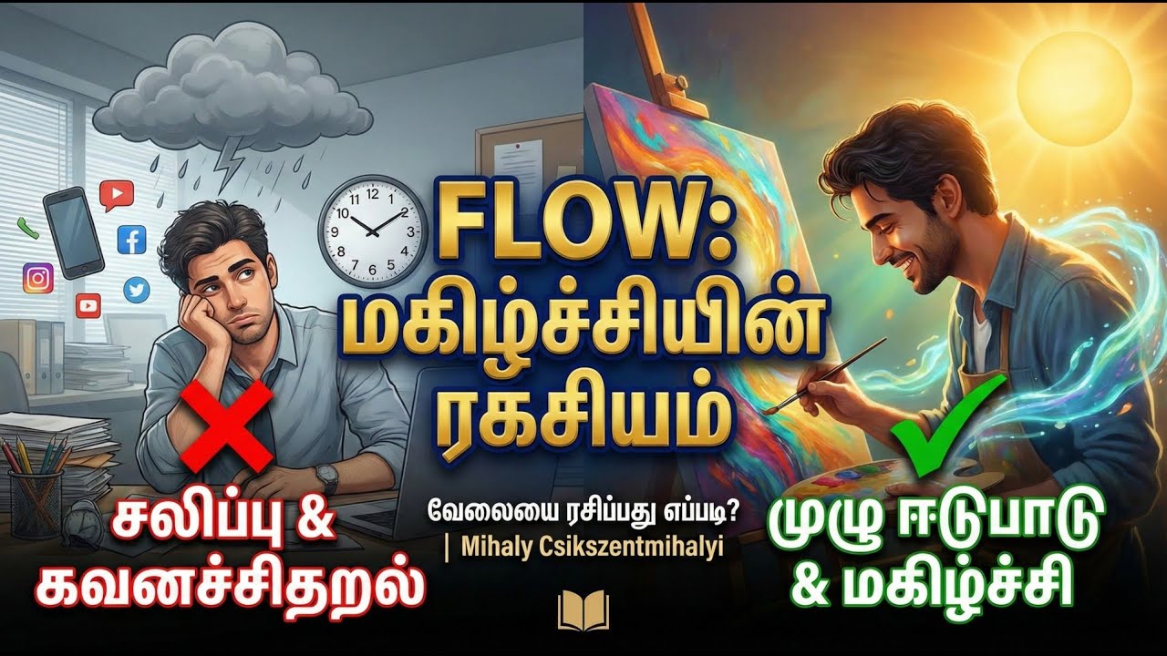 உண்மையான மகிழ்ச்சி எங்கே இருக்கிறது? | Flow Book Summary in Tamil