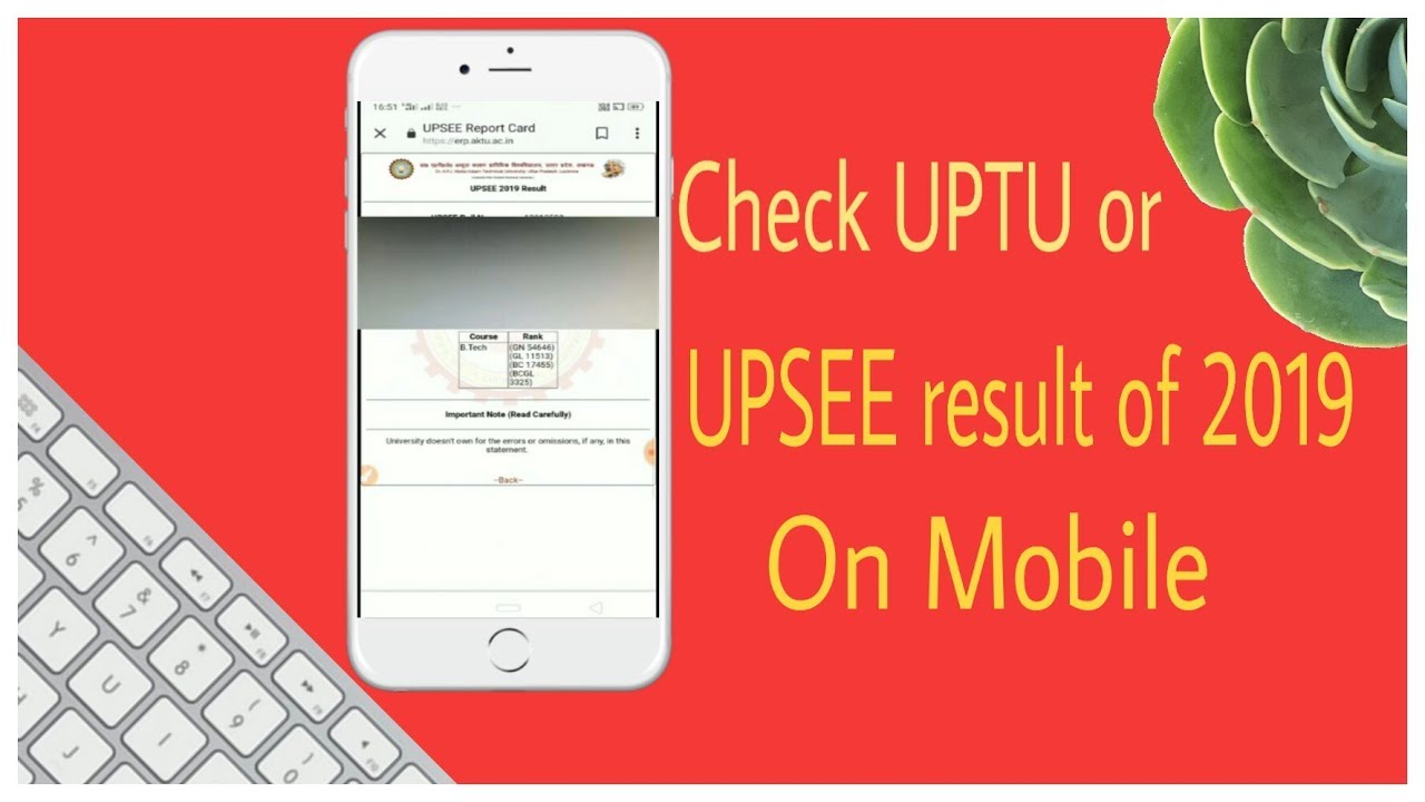 Check Uptu or Upsee result on mobile|| Check result || UPTU or UPSEE result