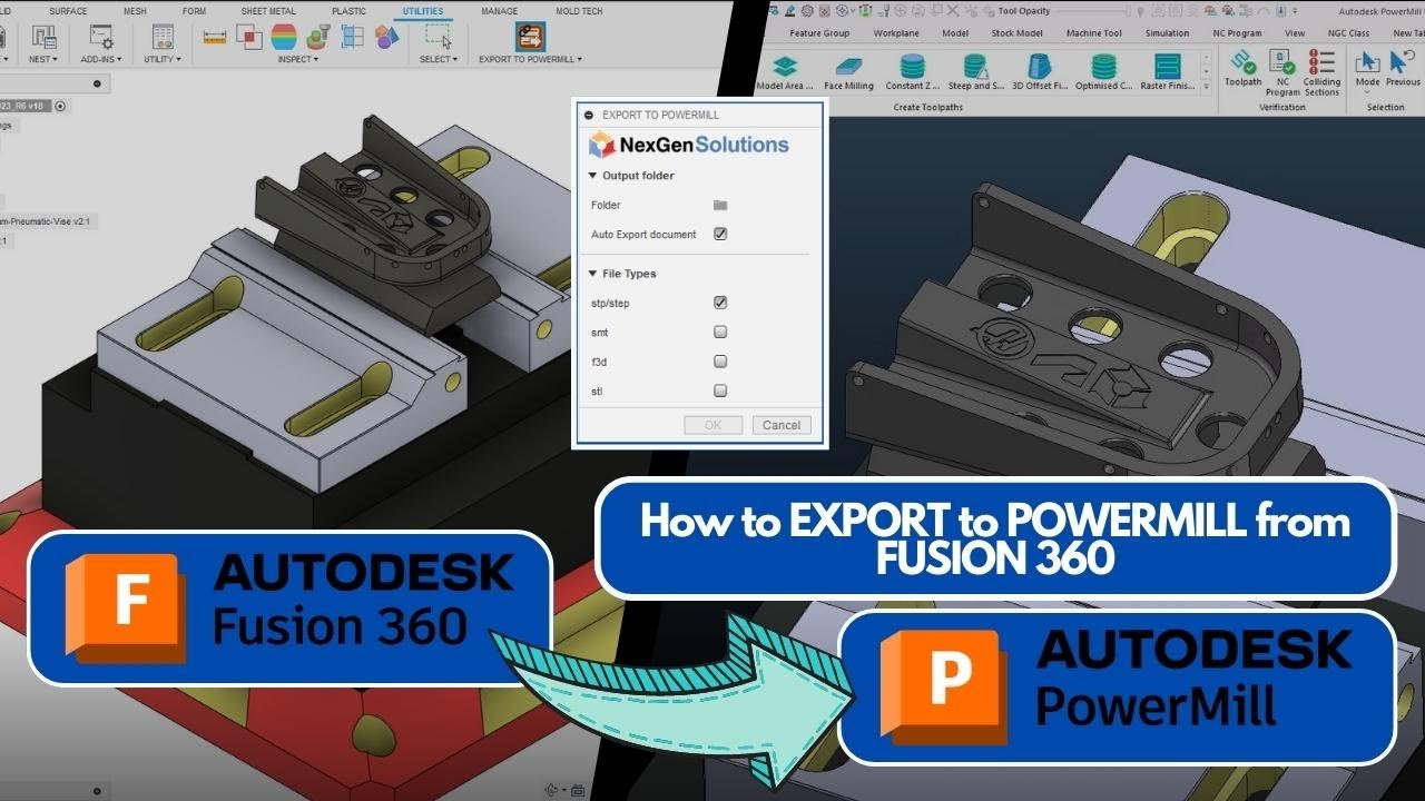 Fusion 360: Export to AutoDesk PowerMill API