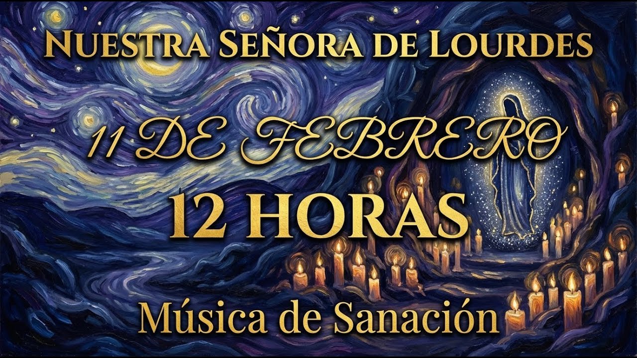 Música de Sueño de Nuestra Señora de Lourdes (11 de Febrero) | 12 Horas Oración Nocturna y Adoración
