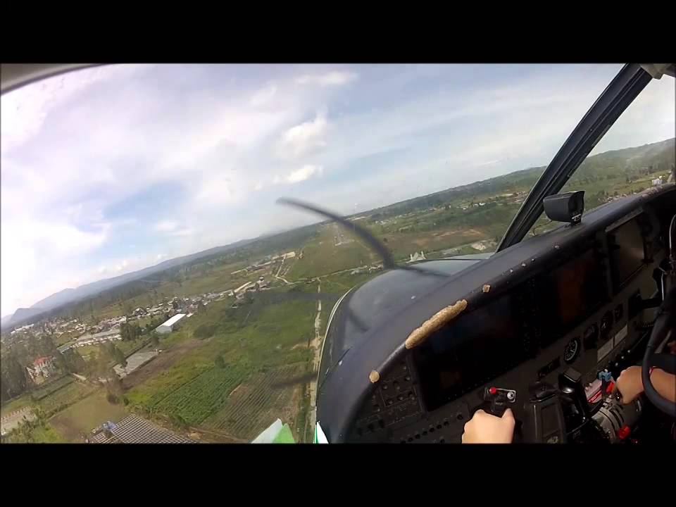 Landing in Silangit, Sumatra, Indonesia - Susi Air Cessna Grand Caravan C208B