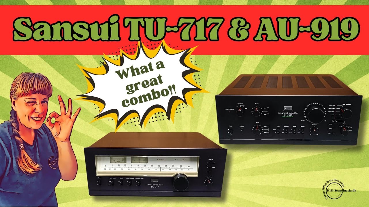 SANSUI TU-717  - WHAT A GREAT COMBO WITH THE SANSUI AU-919!