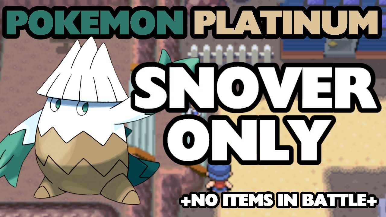 Can I Beat Pokemon Platinum With Just A Snover? - No Items In Battle - Pokemon Challenges!