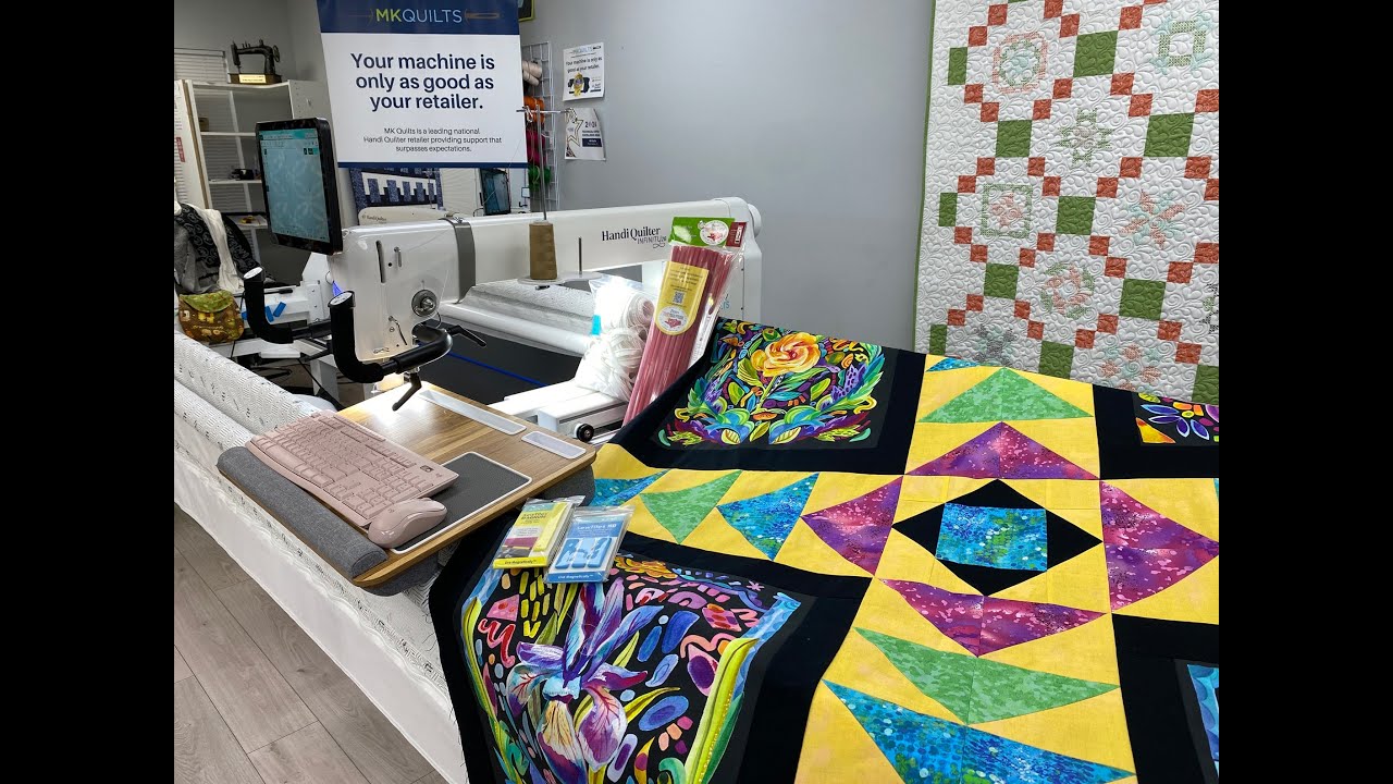 Frame Set Up and New Leaders with Zippers on the Infinity 28 at MK Quilts