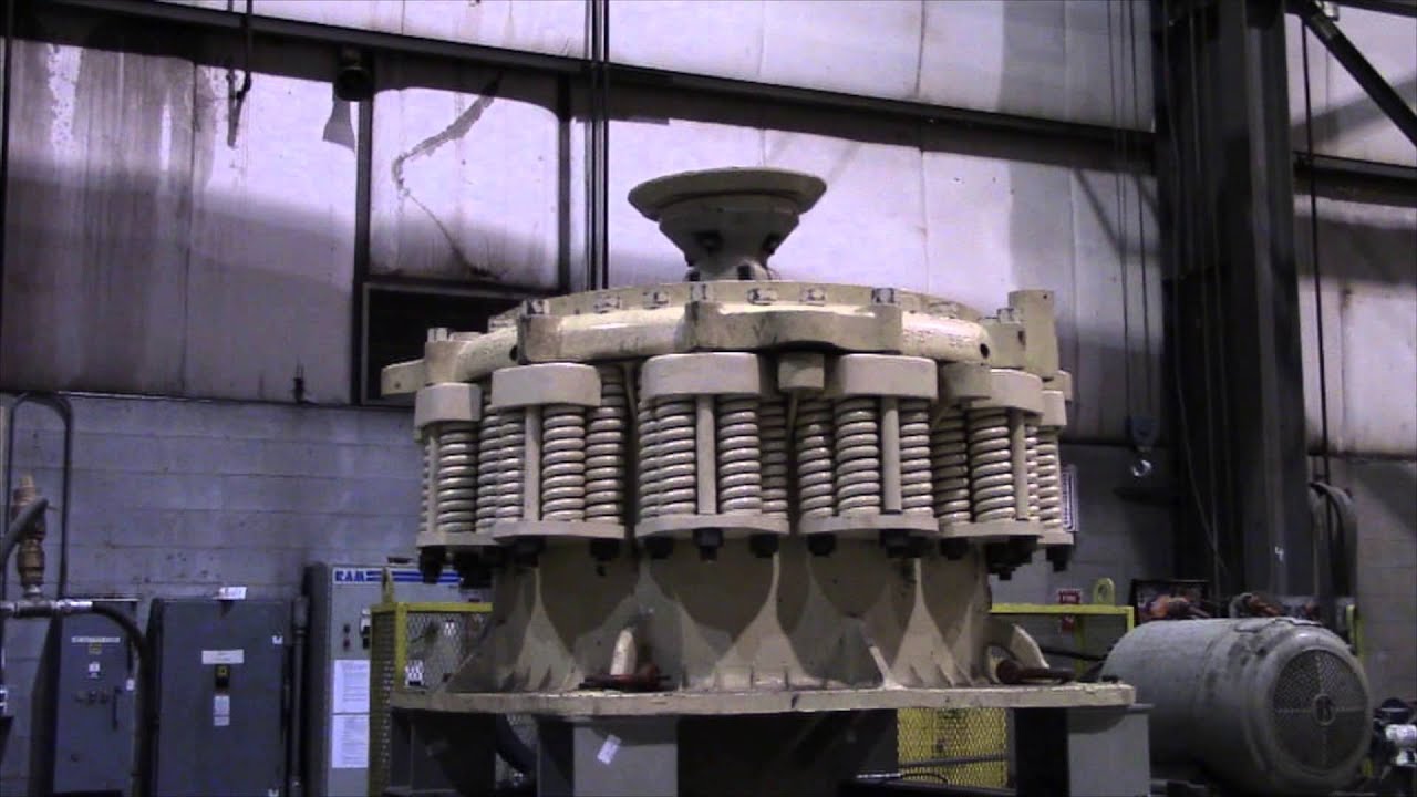 Symons 4-1/4’ Short Head Cone Crusher on Test Stand
