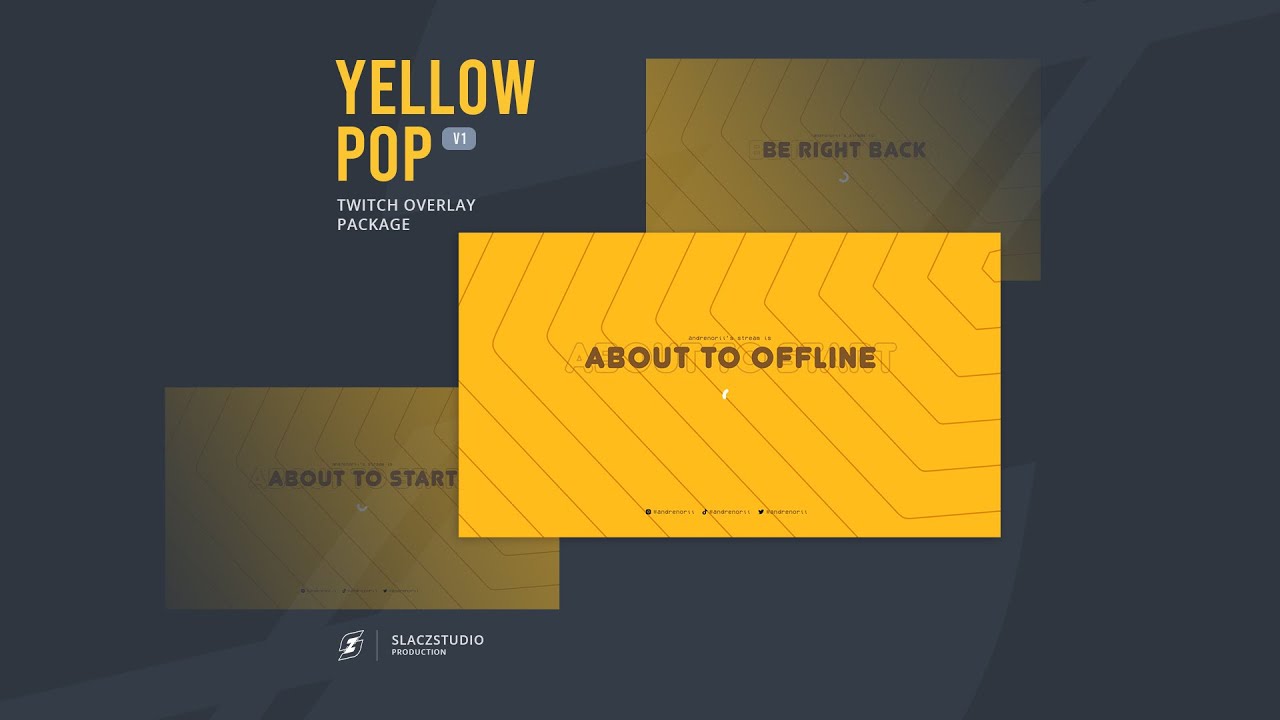 Yellow Pop V1 &ndash; Twitch Stream Overlay
