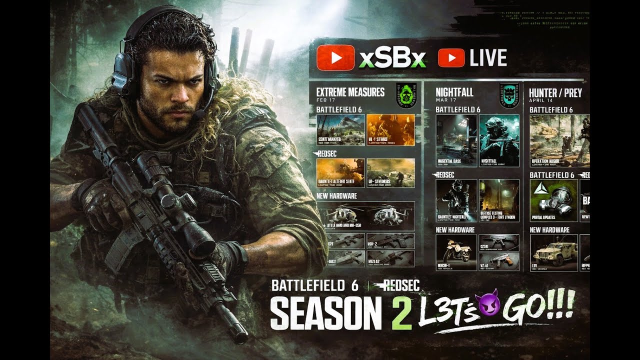 Battlefield 6🔴 LIVE 🔴|BF6  S2|VCR-2 ASSAULT 🎮 RIFLE SHREDS 💀LOBBIES! 🔥