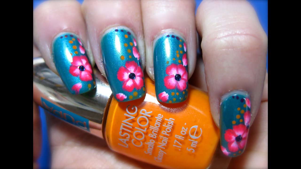 Hot Tropics Nail Art