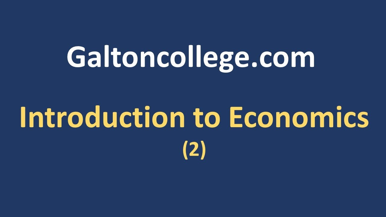 Introduction to  Economics