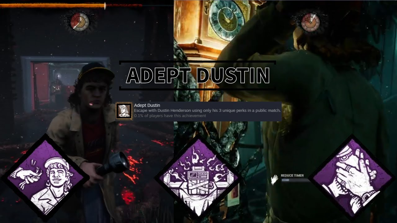 Dustin Adept vs The First | First Attempt Escape at Hawkins (DBD)