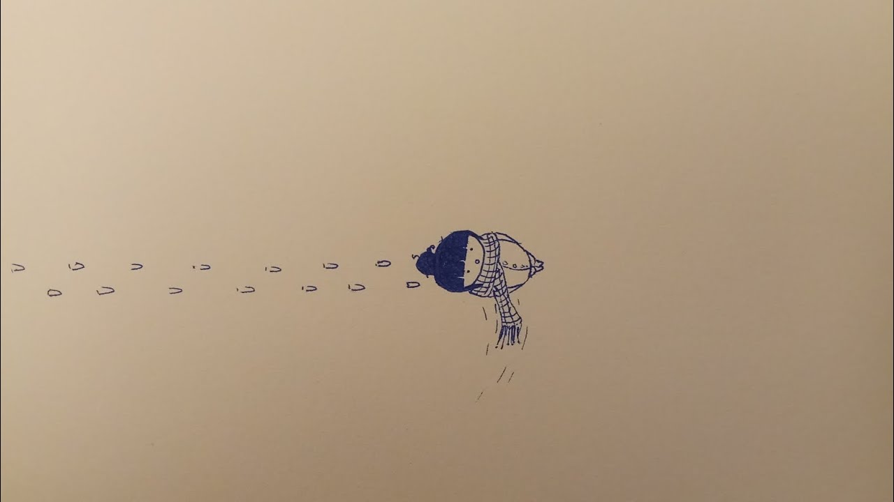 blue snow.