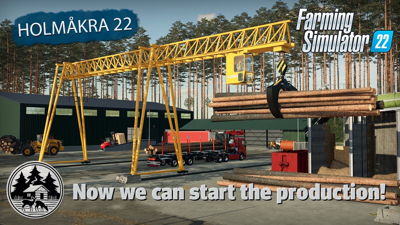 CLEARING LAND AND BUILDING OUR OWN SAWMILL! | FS22 | Forestry | Holmåkra 22 | Timelapse | E08