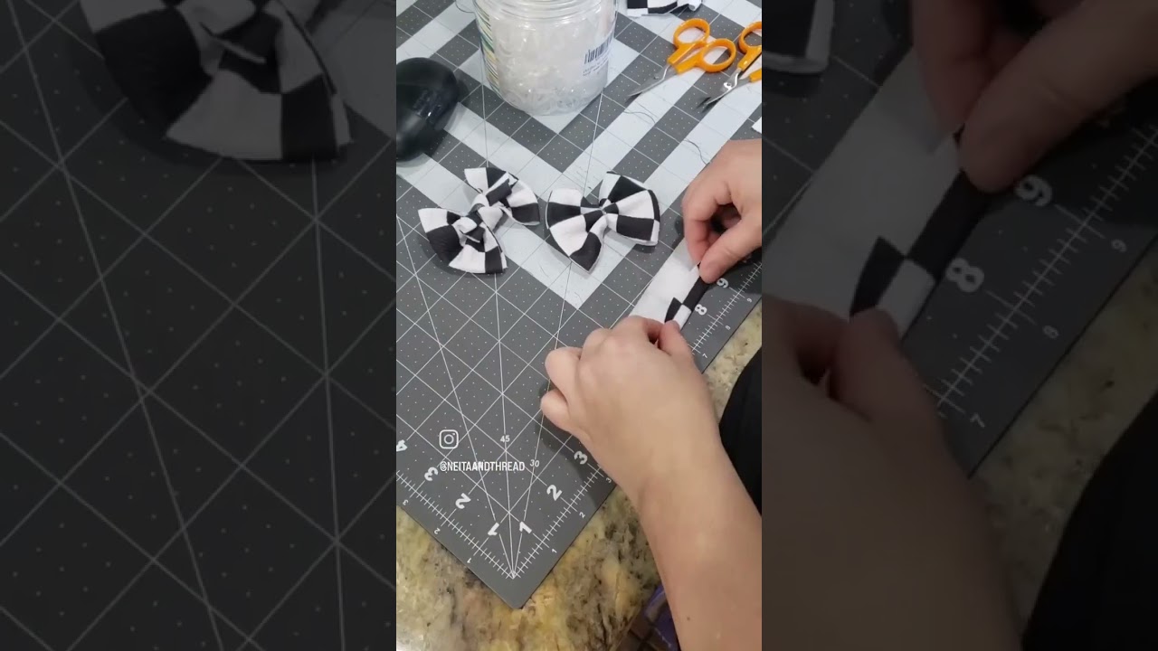 Let's Make A Checkered Bummie and Bow Order / Work With Me On Etsy Orders / Sewing Bummies / Diy Bow
