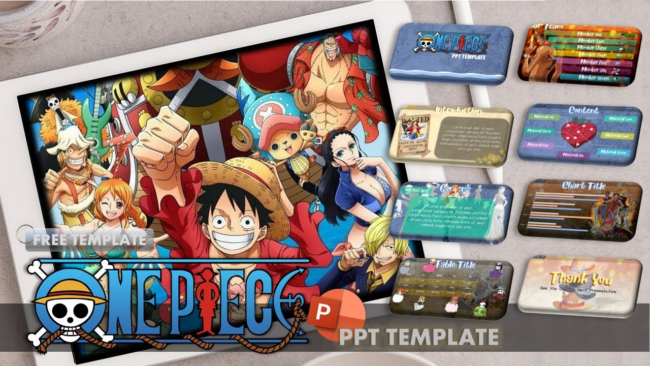 ONE PIECE inspired PowerPoint Template | aitzuga kun